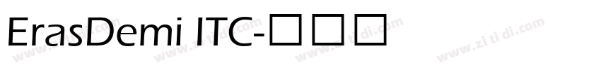 ErasDemi ITC字体转换